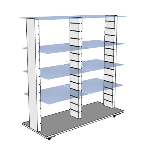 VITRINE COM PRATELEIRAS REGULÁVEIS G518