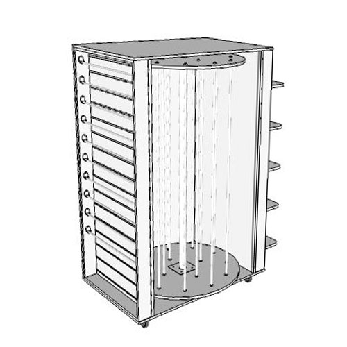 EXPOSITOR DE TNT VERTICAL CANALETADO T803